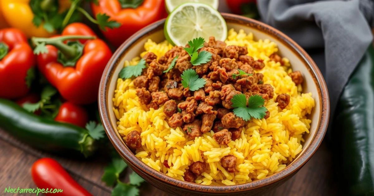 chorizo and rice