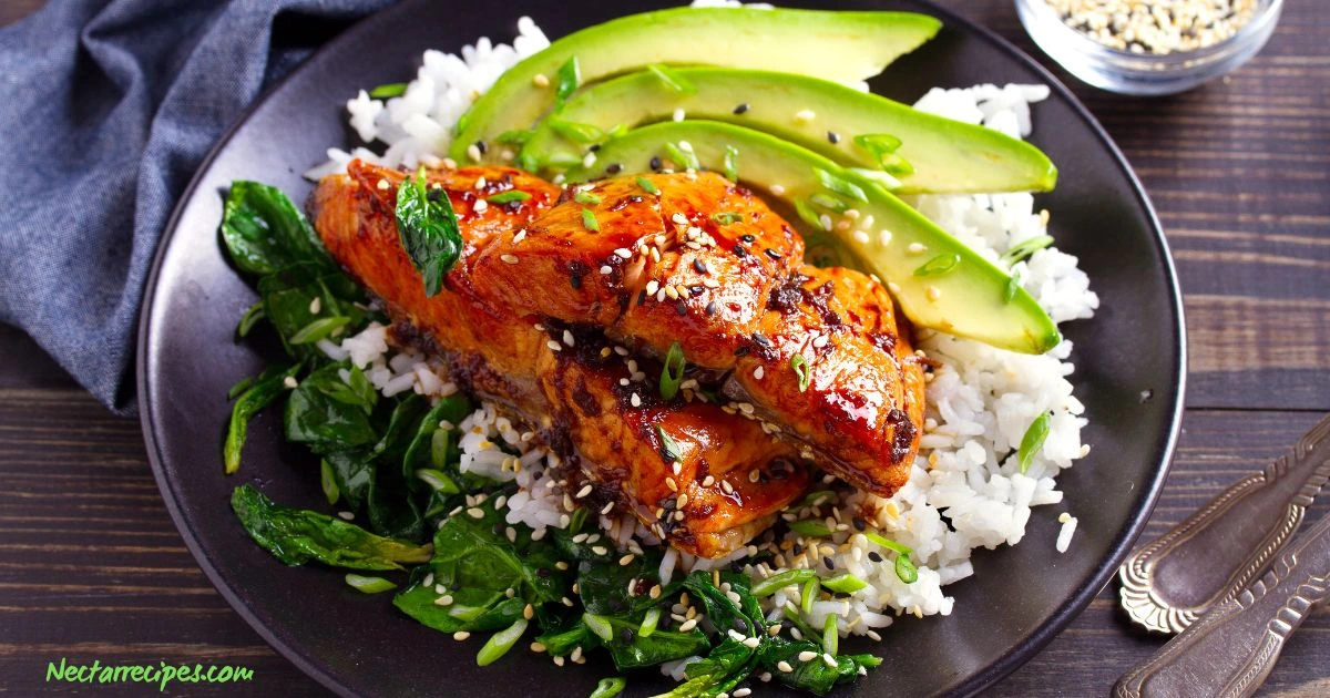 salmon and rice